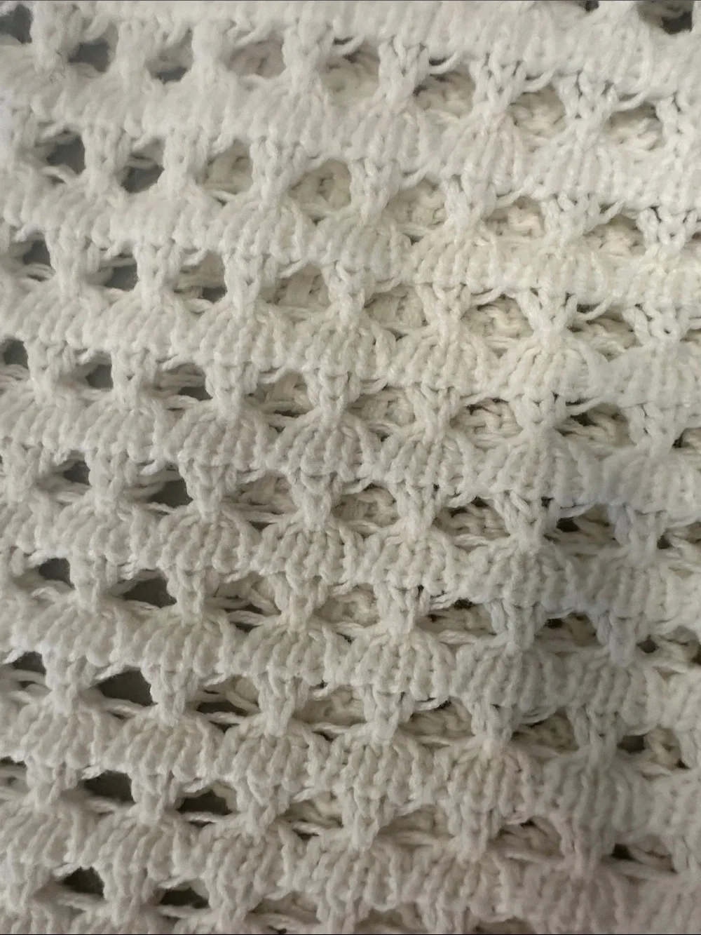 Anthropologie White Crochet High-Waist Knit Shorts